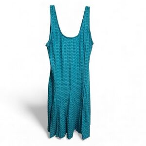 Kandy Kiss Teal Textured Sleeveless Stretch Dress Size Medium